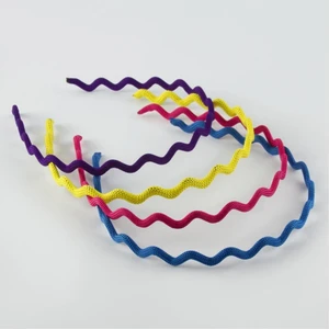 Bijuteri Net Örgülü Zikzak Metal Taç