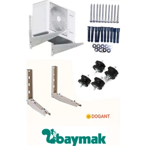 Baymak 12000 Btu ve 18000 Btu Dış Ünite  Klima 50CM Ayak+Takoz +Vida Dubel Takımı
