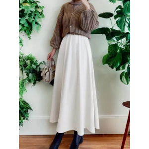 Cng Moda Scuba Kumaş Tesettür Kloş Etek