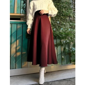 Cng Moda Scuba Kumaş Tesettür Kloş Etek