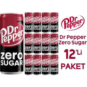 Dr. Pepper Zero Sugar 330ML 12'li Koli