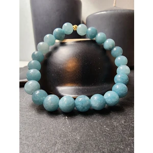 Şifa Köşesi Akuamarin Orjinal Doğal Taş Kadın ve Erkek Bileklik / Pozitiflik, Cesaret ve Sağlık
