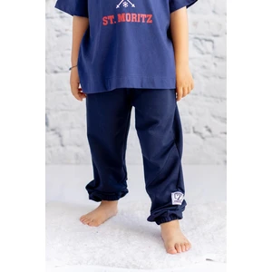 Erkek Çocuk Etiketli Eşofman Altı - Lacivert