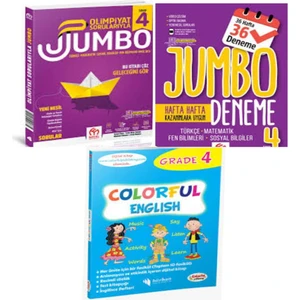 Model Eğitim Yayıncılık 4.sınıf Olimpiyat Sorularıyla Jumbo Soru Bankası+Tüm Dersler Deneme ve Colorful English Grade 3