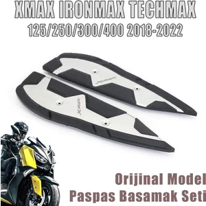 Xmax Techmax 250/300 2018-2022 Basamak Alt Uzun Paspas Seti Sağ Sol Set Silver Gümüş Gri