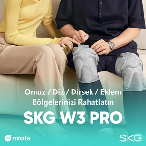 W3 Pro Isı ve Titreşimli Diz-Omuz-Dirsek Bölgesi Masaj Aleti, Şarjlı Isıtmalı-Termoterapi Dizlik