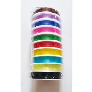 10 Adet Misina Renkli Lastikli 0,7mm Silikon Elişi Takı Aksesuar Esnek Misine Tesbih Ipi