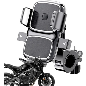 MT63 Motosiklet Bisiklet Telefon Tutucu Gidon Uyumlu Otomatik Kilitleme