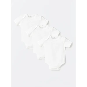 Luggi Baby 3lü Jakarlı Kısa Kol Body Erkek Bebek 0-4 Yaş