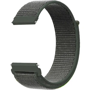 Google Ticwatch S2 Wear Os Kordon Kayış Kumaş Cırt Cırtlı 22/crt