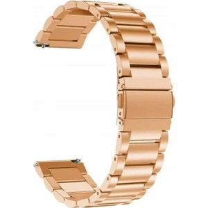 Google Ticwatch S2 Wear Os Kordon Kayış Metal Sıralı Çelik 22/KRD04