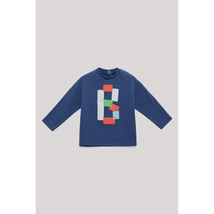 GB Baby Bg Store Erkek Bebek Lacivert T-Shirt Regular Fit Standart Kol Orta Kalınlıkta