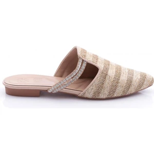 Dgn PM386-K566 Kadin Taş Süslemeli Terlik