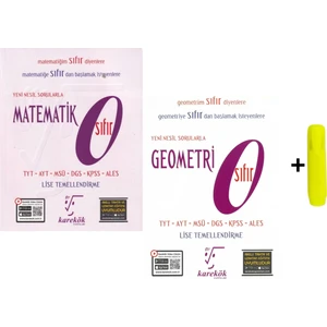 Karekök Yayıncılık TYT-AYT-DGS-KPSS Sıfır Matematik - Sıfır Geometri 2'li Set