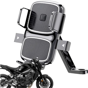 MT64 Motosiklet Motor Telefon Tutucu Ayna Uyumlu Otomatik Kilitleme