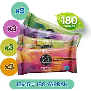 Art Therapy Islak Cep Mendili 12X15 180 Yaprak