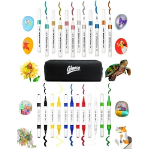 Art-X Akrilik Metalik Marker 6 Metalik 6 Canlı Renkler 12'li Set Kalemlik Hediye