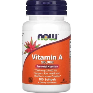 Foods Now Foods, Vitamin A, 7,500 Mcg (25,000 Iu), 100 Softgels