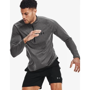 Under Armour Tech 1/2 Fermuarlı Erkek Gri Uzun Kollu T-Shirt.090