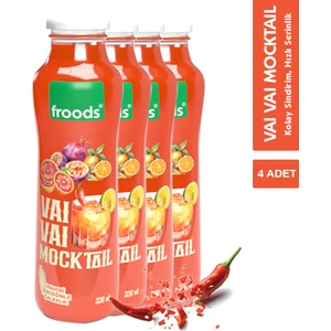 Vai Vai Mocktail Meyve Suyu Cam Şişe 4x330 ml