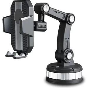 V13 Vantuzlu 360 Derece Ayarlanabilir Araç Tutucu - Siyah