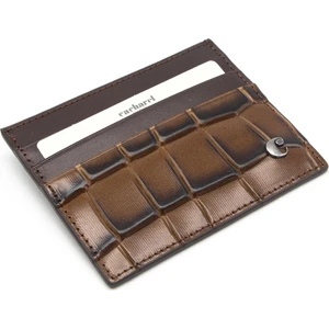 Kahve B.kroko Unisex Deri Kartlık 0244B8K