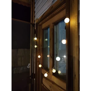 Montessori LED Işık Ayna Işığı Renkli Top LED 2 Pilli 2 Metre 10'lu Pamuk LED