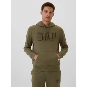 Erkek Haki Gap Logo Fransız Havlu Kumaş Sweatshirt
