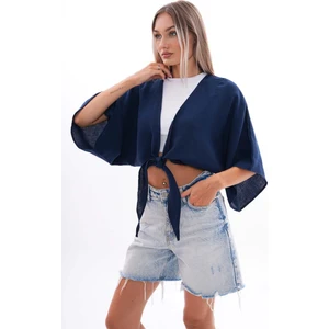 Kadın Önden Bağlamalı Müslin Bolero 240632 -