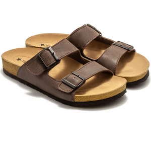 Leo Erkek Terlik Kahverengi 41/45