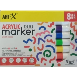 Art-X Akrilik Marker Duo 8 Renk (18689)