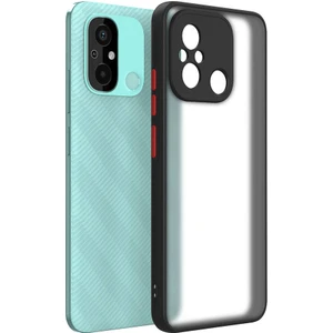 Xiaomi Redmi 12C Uyumlu Ekran Koruyucu + Kılıf 3D Kamera Korumalı Arkası Mat Darbe Emici