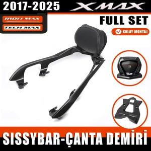 Xmax Ironmax Techmax 250/300 2018-2025 Sissybar-Çanta Demiri Seti 3 Lü Set