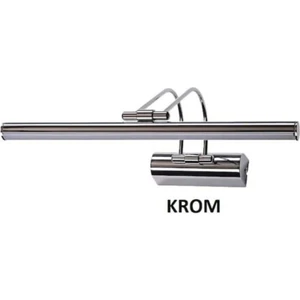 YERLİ ÜRETİM Krom 6W Flüt Kuğu Duvar Üstü Ledli Aplik (Beyaz Işık)