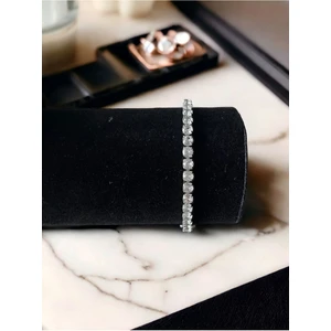 Asteria Jewelry Kadın 4 mm Su Yolu Taşlı Bileklik