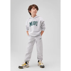 Logo Baskılı Kapüşonlu Gri SWEATSHIRT6610110-88467