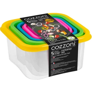 Square Saklama Kabı 5'li Set