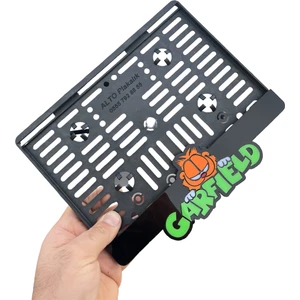 Garlfield Lüx Motosiklet Pleksi Plakalık (Yeşil)