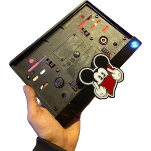Mickey Mouse Lüx Motosiklet Pleksi Plakalık