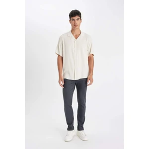 Pantolon Slim Fit Dar Kesim Cepli Dar Paça C9436AX24AU