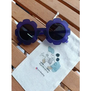 EyER Shoping Papatya Desenli UV400 Korumalı Çocuk Güneş Gözlüğü