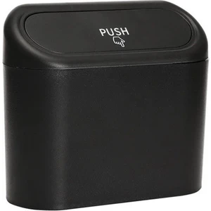 Araç Içi Çöp Kovası Yaylı Araba Için Çöp Kutusu Tüm Araçlara Uyumlu Mandallı (Yurt Dışından)