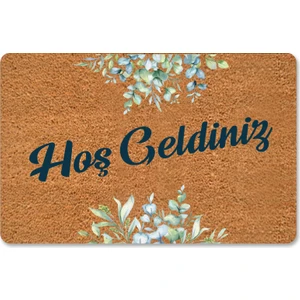 M&H Quality Dijital Baskılı Kapı Önü Paspas Hoşgeldiniz  Yazılı Desenli Çok Amaçlı Iç ve Dış Kapı Önü Paspas I Mutfak ve Lavabo Uygundur