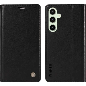 Samsung Galaxy S24 Fe Litchi Doku Deri Cüzdan Kapaklı Telefon Kapağı (Yurt Dışından)