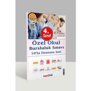 Hepsi Kitap 4. Sınıf Özel Okul Bursluluk Sınavı Karma 10 Marka 10 Deneme 2024-2025
