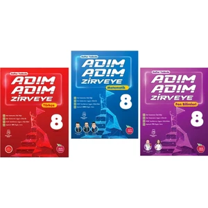Newton Yayınları 8. Sınıf Adım Adım Zirveye Türkçe - Adım Adım Zirveye Matematik - Adım Adım Zirveye Fen Bilimleri Soru Bankası