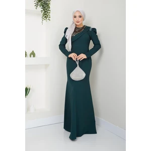 Ayşe Melek Tasarım Pul Detaylı Balık Abiye Albise 2708