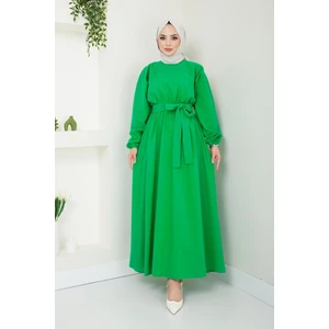 Beli Lastikli Terikoton Elbise 2683