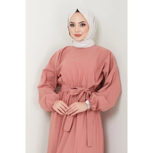 Beli Lastikli Terikoton Elbise 2683