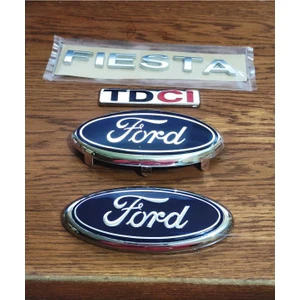 Çakır Grup Fiesta Ön Arma (Tırnaklı) - Bagaj Arması (Çift Taraflı Bantlı) 2004-2006 Tdci ve Fiesta Yazı Logo